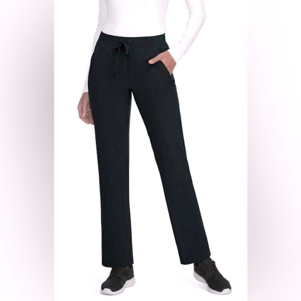 Planet Koi Women's Nova Elastic Waist Scrubs Pants black pull on-746 L